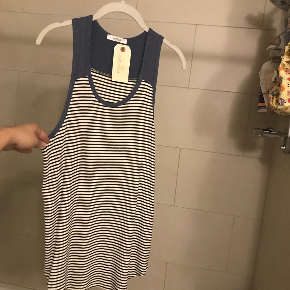 Brand new basic striped tank.